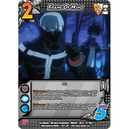 Frame Of Mind, 072/108, XR-C, UniVersus, MHA04 League of Villains