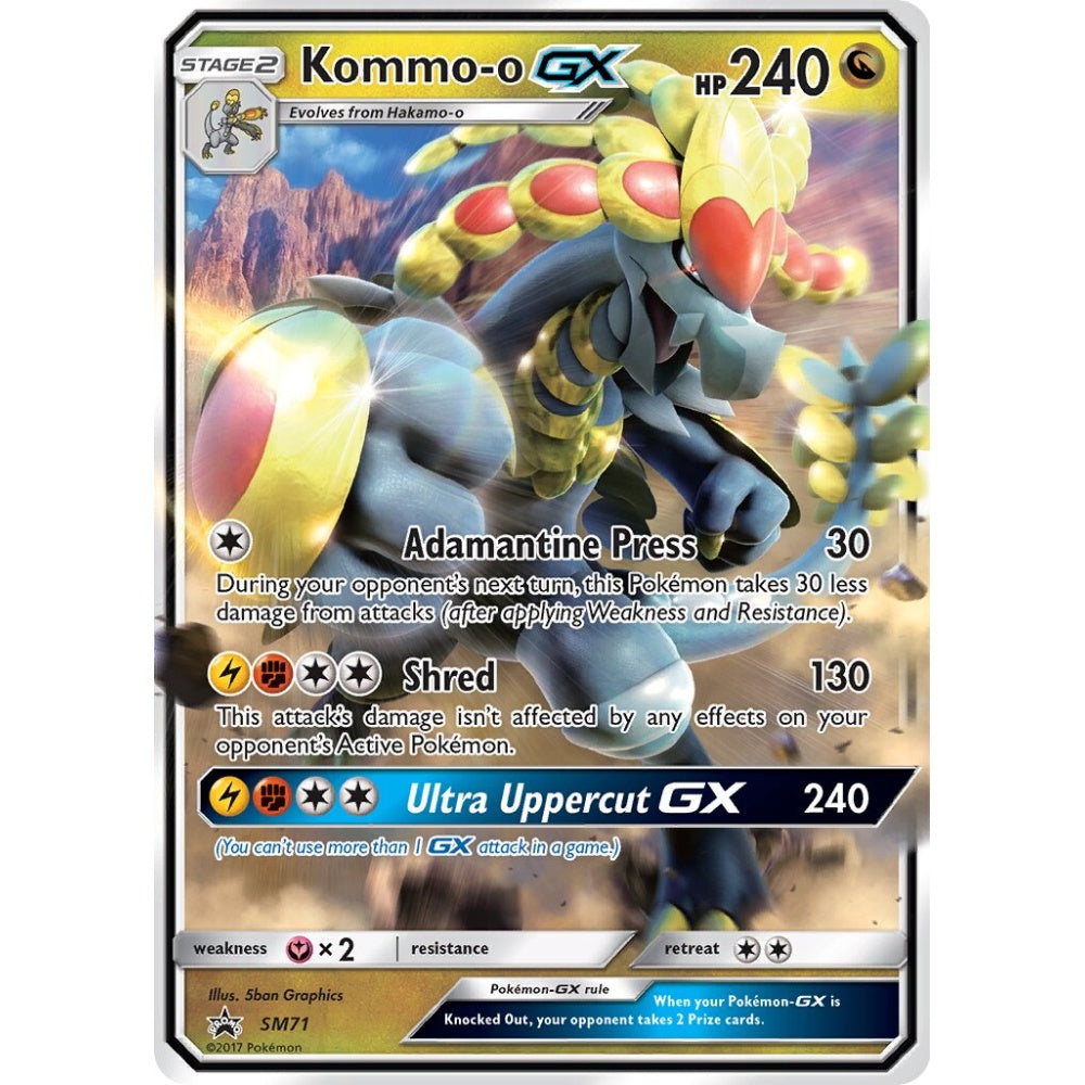 Kommo-o-GX Promo SM71 Pokemon Card Game Sun & Moon Promos