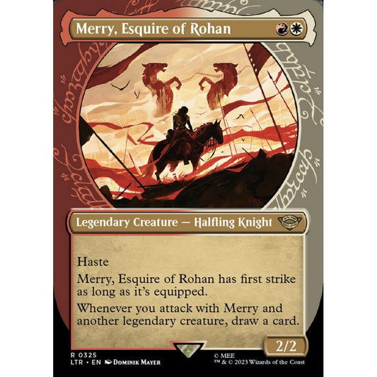Merry, Esquire of Rohan, rare, 325, Magic the Gathering, The Lord of the Rings: Tales of Middle-earth