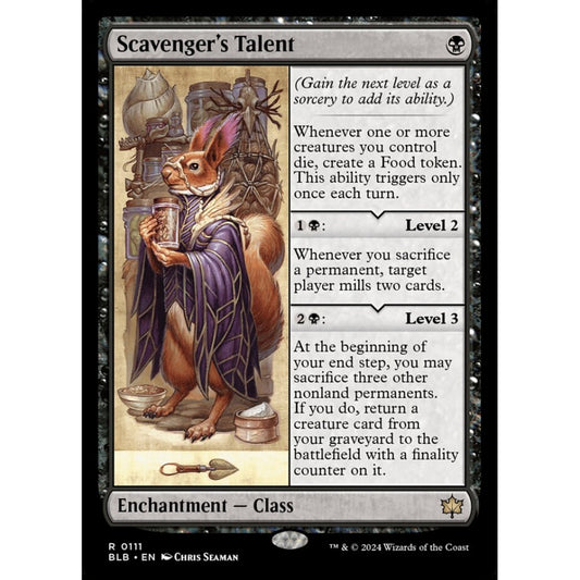 Scavenger's Talent, 111, rare, Magic: The Gathering, Bloomburrow