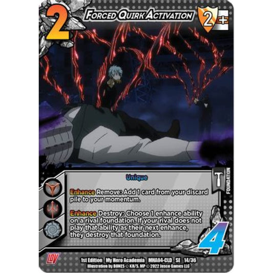 Forced Quirk Activation, 14/36, SE, UniVersus, MHA04 League of Villains