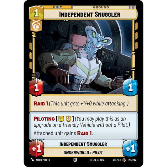 Independent Smuggler, C, JTL 211), Star Wars Unlimited