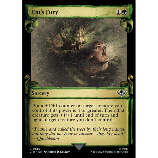 Ent's Fury, common, 615, Magic the Gathering, The Lord of the Rings: Tales of Middle-earth