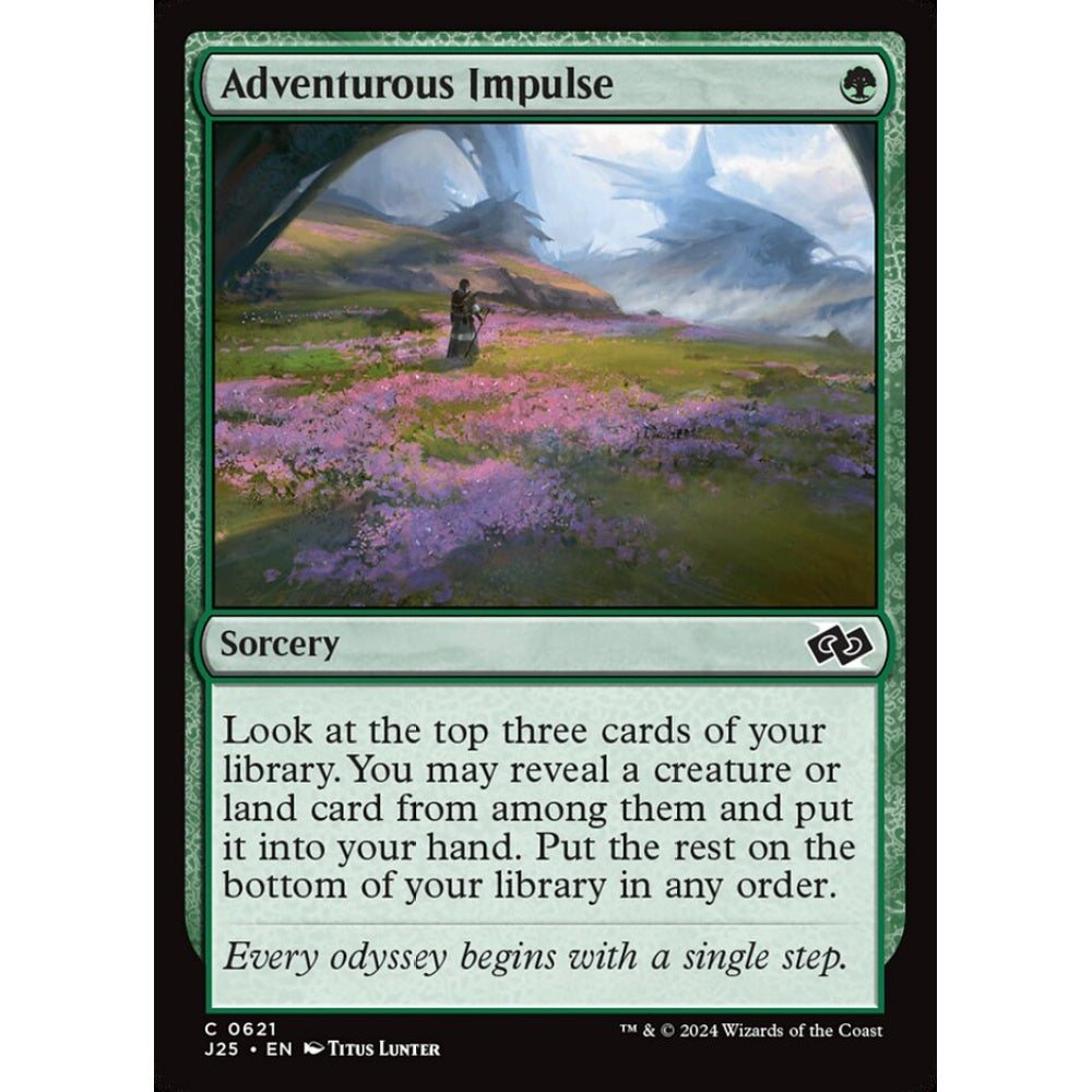 Adventurous Impulse, 621, common, Magic: The Gathering, Foundations Jumpstart