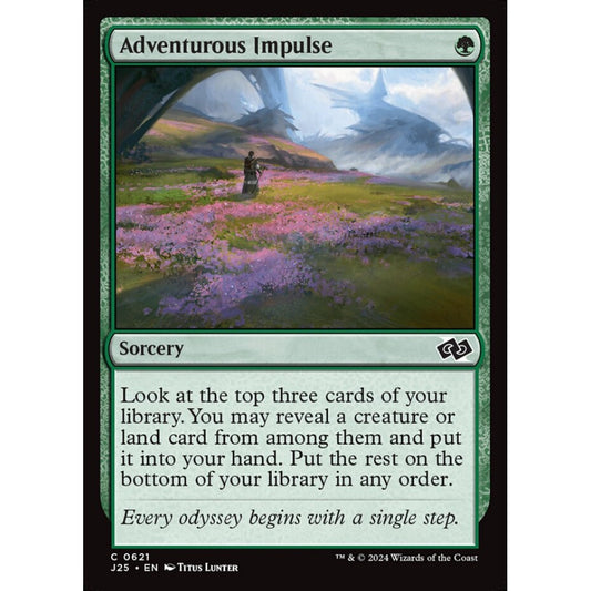Adventurous Impulse, 621, common, Magic: The Gathering, Foundations Jumpstart