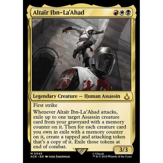 Altaïr Ibn-La'Ahad mythic 45 Magic the Gathering Assassin's Creed