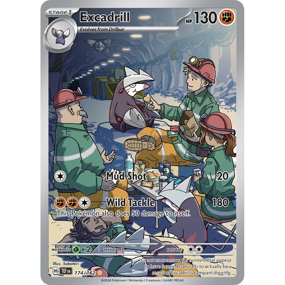 Excadrill Illustration Rare 174/162 Pokemon Card Game Temporal Forces