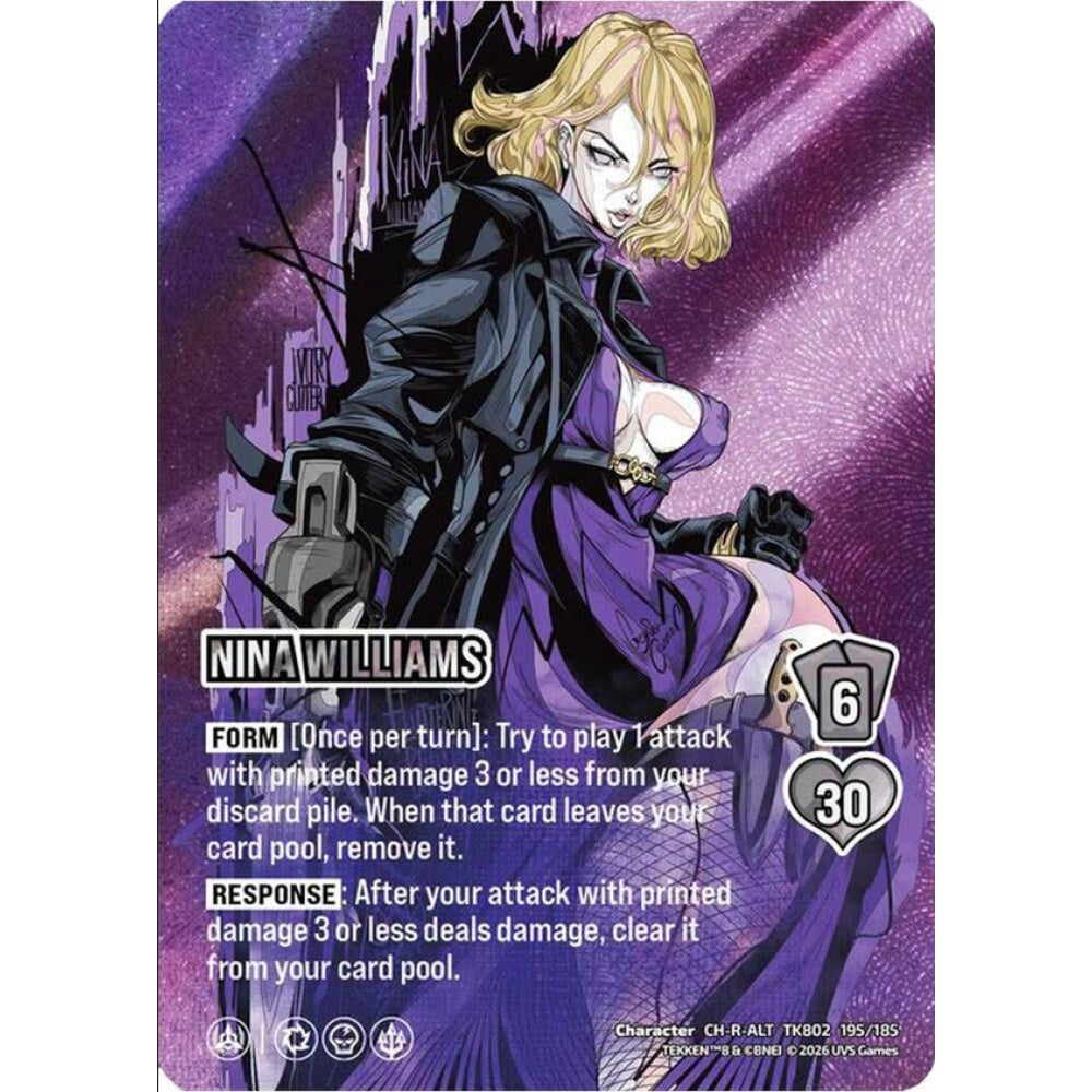 Nina Williams 195/185 TK802 Universus Tekken 8 Character CH-ALT