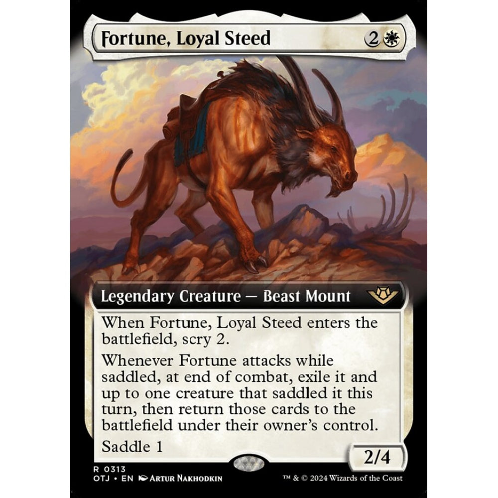 Fortune, Loyal Steed, 313, rare, Magic: The Gathering, Outlaws of Thunder Junction