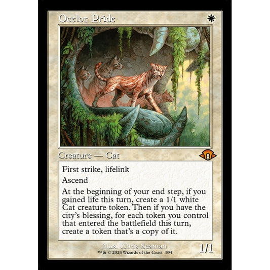 Ocelot Pride, 394, mythic, Magic: The Gathering, Modern Horizons 3