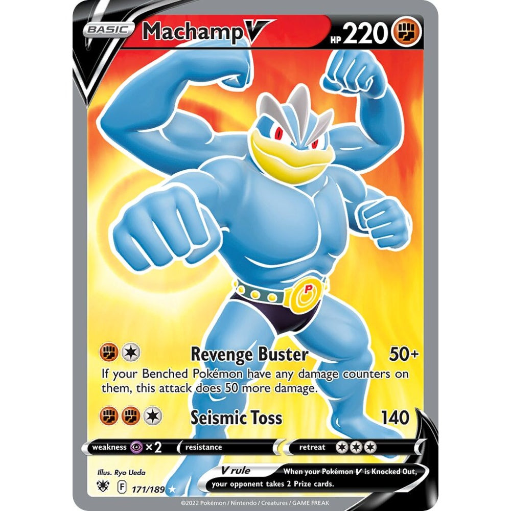 Machamp V Rare Ultra 171/189 Pokemon Card Game Astral Radiance
