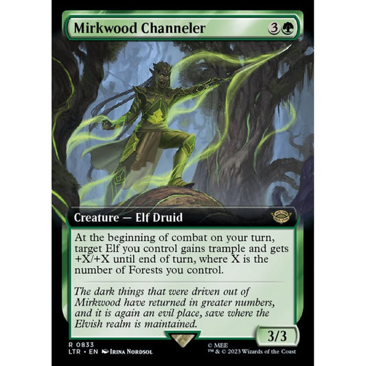 Mirkwood Channeler, rare, 833, Magic the Gathering, The Lord of the Rings: Tales of Middle-earth