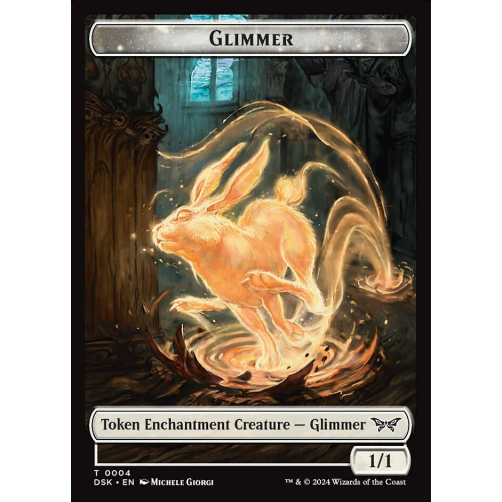Glimmer common 4 Magic the Gathering Duskmourn: House of Horror Tokens