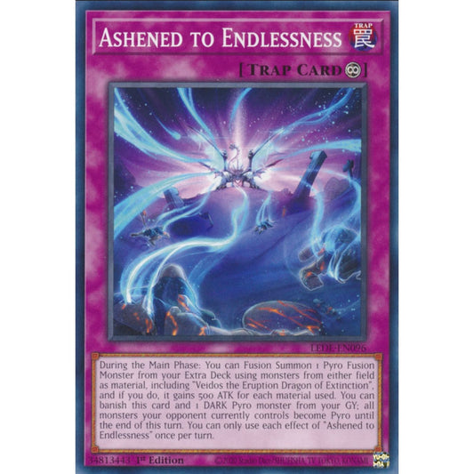 Ashened to Endlessness, LEDE-EN096, Common, Yu-Gi-Oh!, Legacy of Destruction