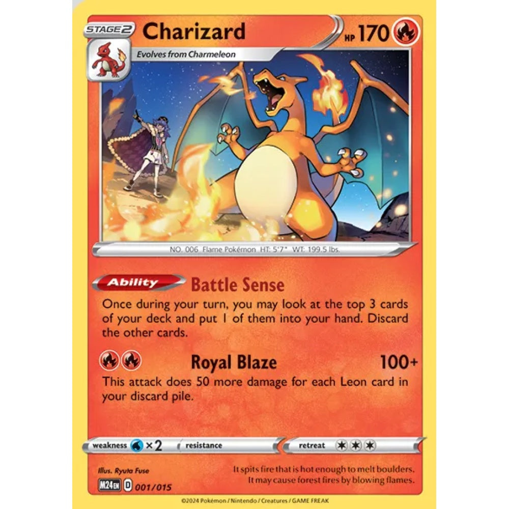 Charizard Fixed 001/015 Pokemon Card Game McDonald's Dragon Discovery 2024