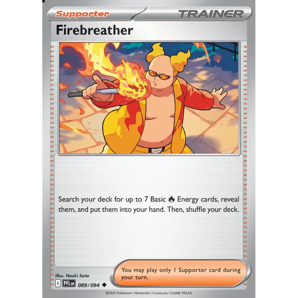 Firebreather Uncommon 089/094 Pokemon Card Game Phantasmal Flames