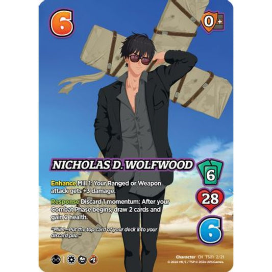 Nicholas D. Wolfwood, 2/21, CH, UniVersus, Cowboy Bebop & Trigun Stampede