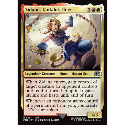 Zidane, Tantalus Thief uncommon 251 Magic the Gathering Final Fantasy