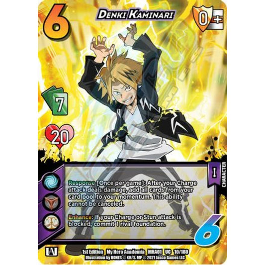 Denki Kaminari, 10/180, UC, UniVersus, MHA01 My Hero Academia