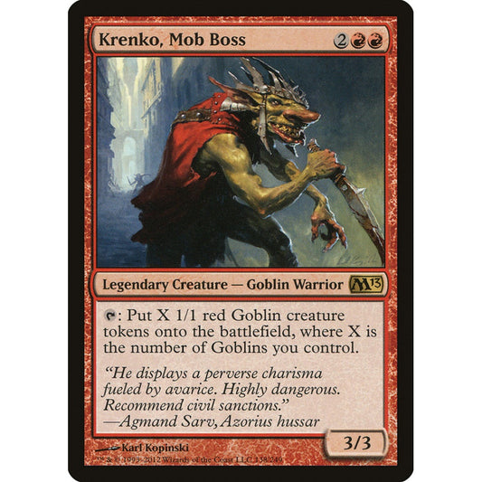 Krenko, Mob Boss rare 138 Magic the Gathering Magic 2013