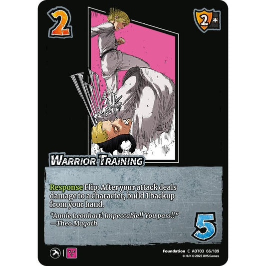 Warrior Training 66/189 AOT03 Universus Attack on Titan: Apocalypse Foundation C