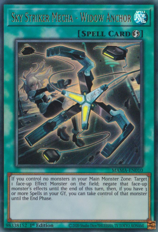 Sky Striker Mecha - Widow Anchor MAMA-EN010 Ultra Ultra Rare Yu-Gi-Oh Magnificent Mavens in Art