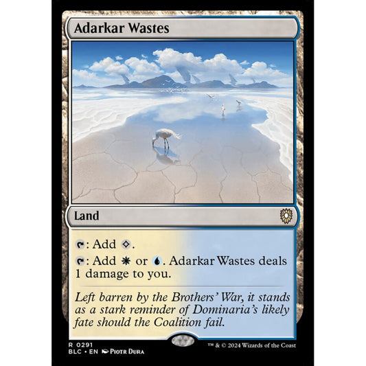 Adarkar Wastes, 291, rare, Magic: The Gathering, Bloomburrow