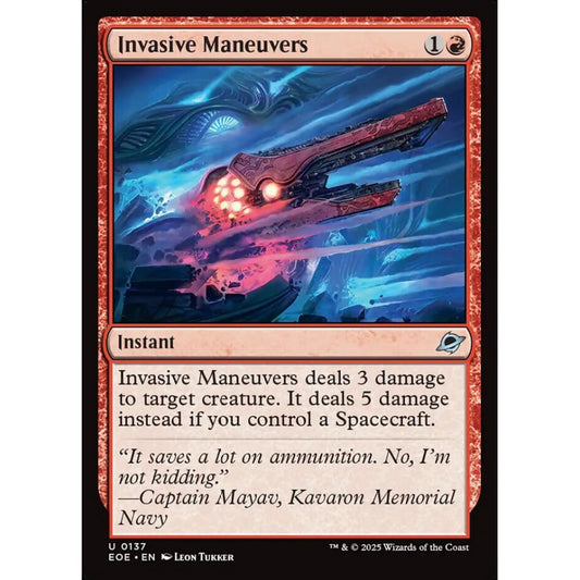 Invasive Maneuvers uncommon 137 Magic the Gathering Edge of Eternities
