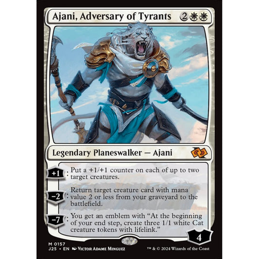 Ajani, Adversary of Tyrants, 157, mythic, Magic: The Gathering, Foundations Jumpstart