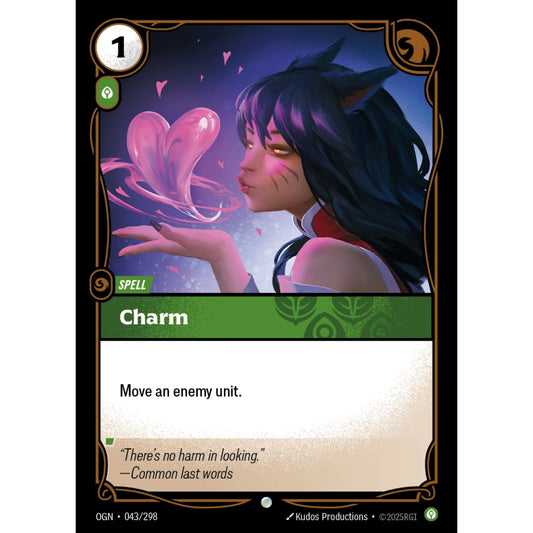 Charm OGN-043/298 Riftbound Card Game Origins Common
