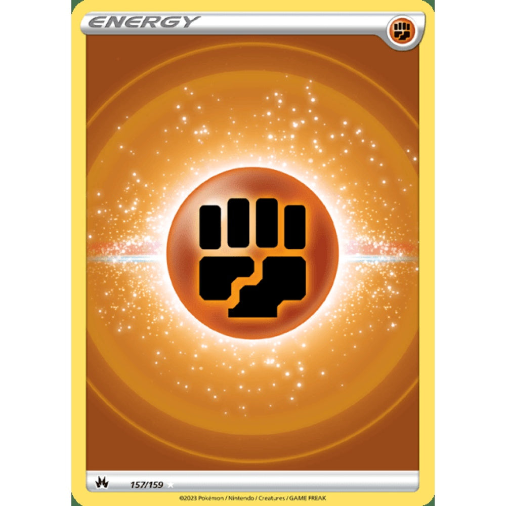 Fighting Energy Ultra Rare 157/159 Pokemon Card Game Crown Zenith