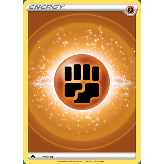 Fighting Energy Ultra Rare 157/159 Pokemon Card Game Crown Zenith