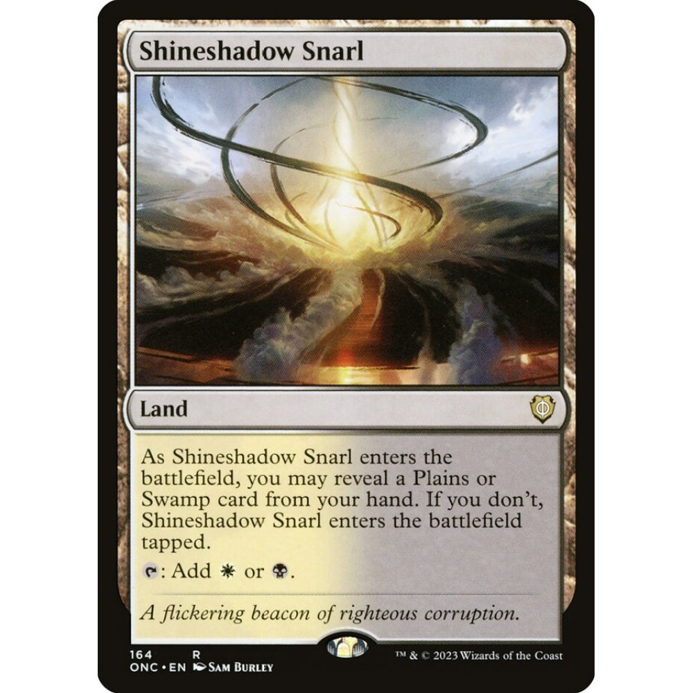 Shineshadow Snarl, rare, 164, Magic the Gathering, Phyrexia: All Will Be One Commander