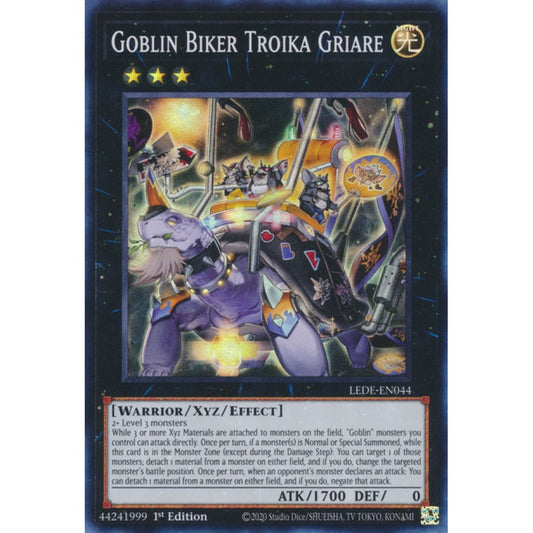 Goblin Biker Troika Griare, LEDE-EN044, Super Rare, Yu-Gi-Oh!, Legacy of Destruction