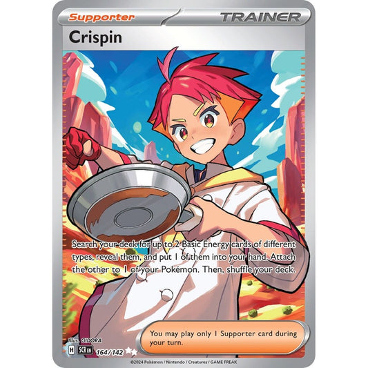 Crispin Ultra Rare 164/142 Pokemon Card Game Stellar Crown