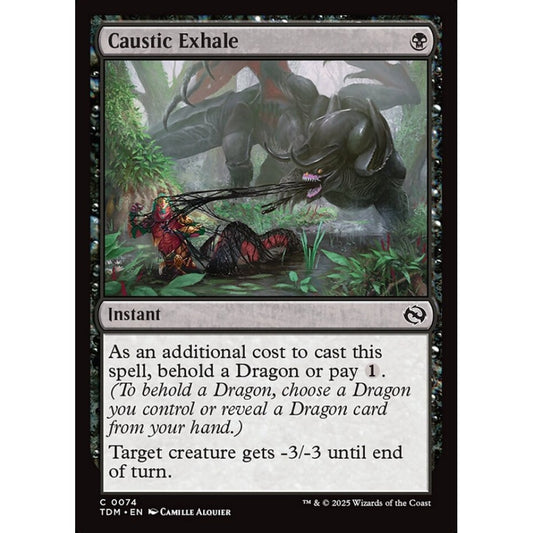 Caustic Exhale common 74 Magic the Gathering Tarkir: Dragonstorm