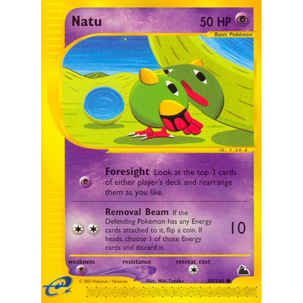 Natu Common 80/144 Pokemon Card Game Skyridge