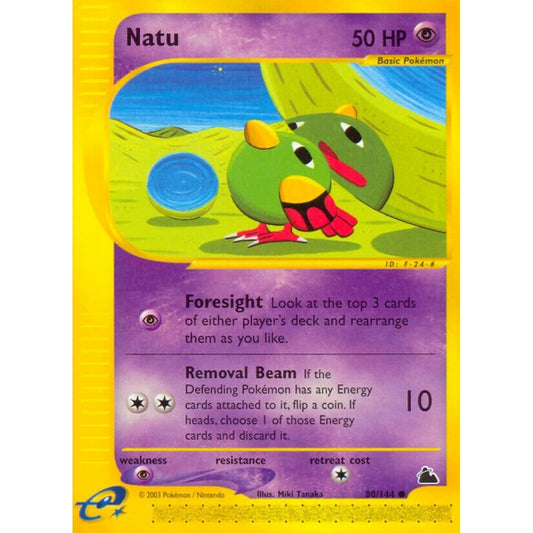 Natu Common 80/144 Pokemon Card Game Skyridge