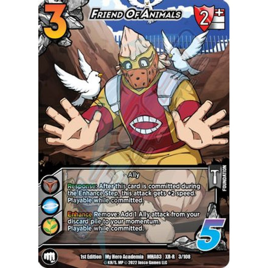 Friend of Animals, 3/108, XR-R, UniVersus, MHA03 Heroes Clash