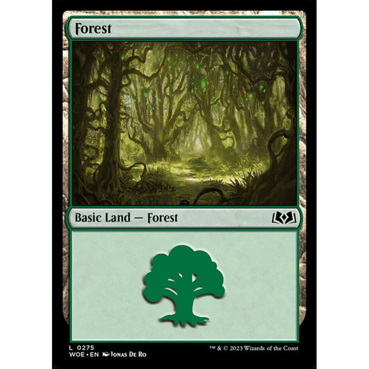 Forest, common, 275, Magic the Gathering, Wilds of Eldraine