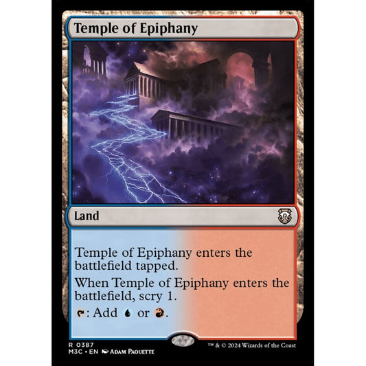 Temple of Epiphany, 387, rare, Magic: The Gathering, Modern Horizons 3