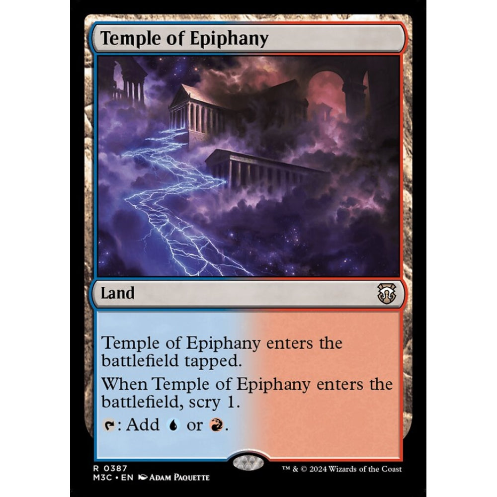 Temple of Epiphany, 387, rare, Magic: The Gathering, Modern Horizons 3