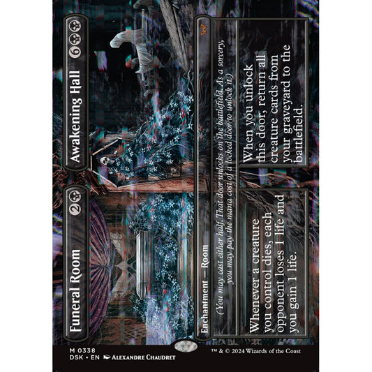 Funeral Room // Awakening Hall, 338, mythic, Magic: The Gathering, Duskmourn: House of Horror
