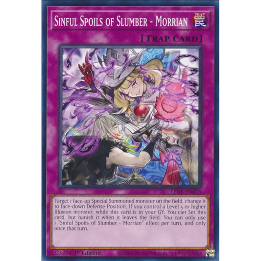 Sinful Spoils of Slumber - Morrian, LEDE-EN075, Common, Yu-Gi-Oh!, Legacy of Destruction