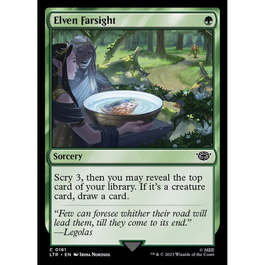 Elven Farsight, common, 161, Magic the Gathering, The Lord of the Rings: Tales of Middle-earth