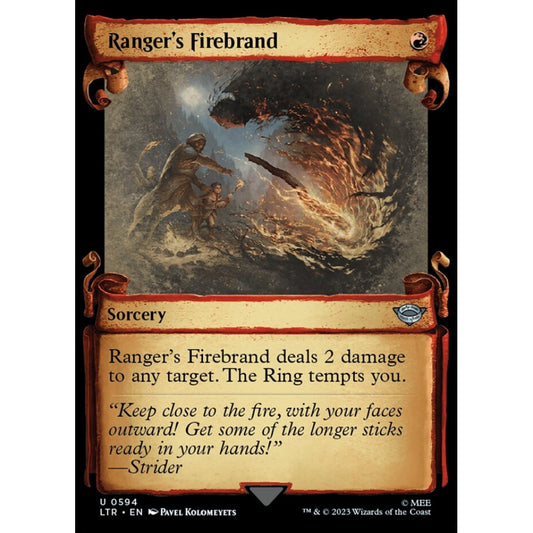Ranger's Firebrand, uncommon, 594, Magic the Gathering, The Lord of the Rings: Tales of Middle-earth