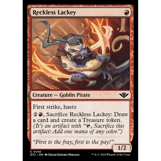 Reckless Lackey, 140, common, Magic: The Gathering, Outlaws of Thunder Junction