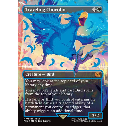 Traveling Chocobo mythic 551c Magic the Gathering Final Fantasy