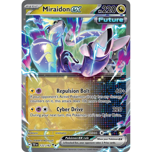 Miraidon ex Double Rare 122/162 Pokemon Card Game Temporal Forces