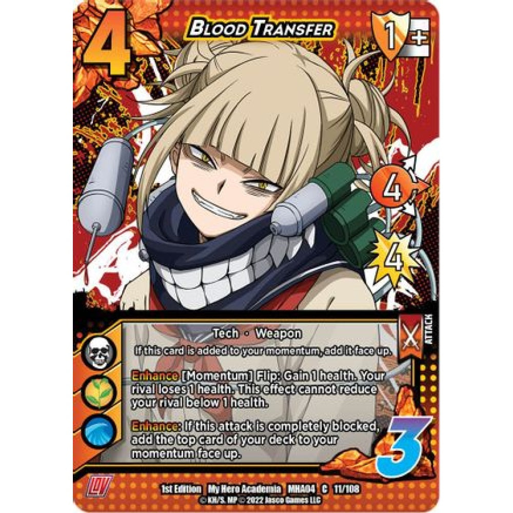 Blood Transfer, 011/108, C, UniVersus, MHA04 League of Villains